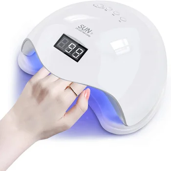 Nail Dryer Gel Nail Polish Curing LED UV Light With 4 Timers Automatic Sensor LCD Display…