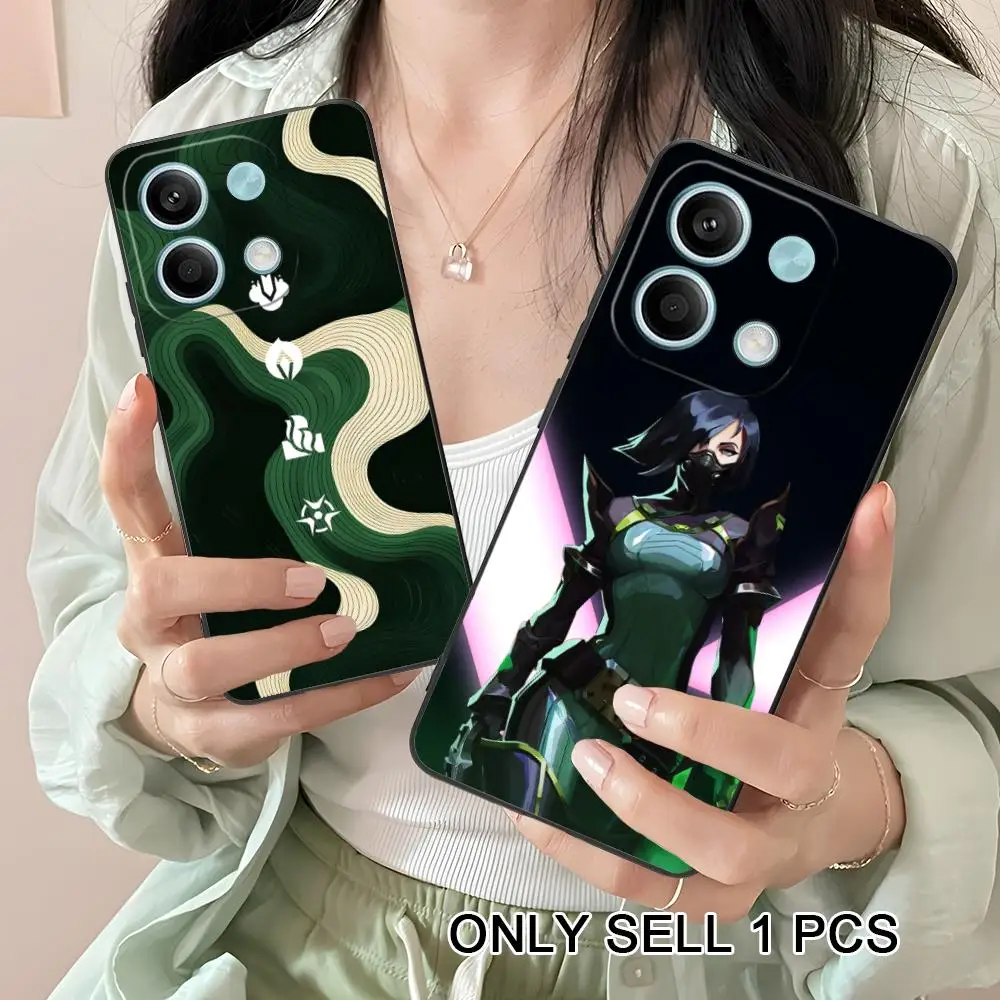 

Valo Viper Phone Case for Xiaomi Redmi Note 14 13 12 11 S Pro Plus 4G 5G Soft TPU Shockproof Cover