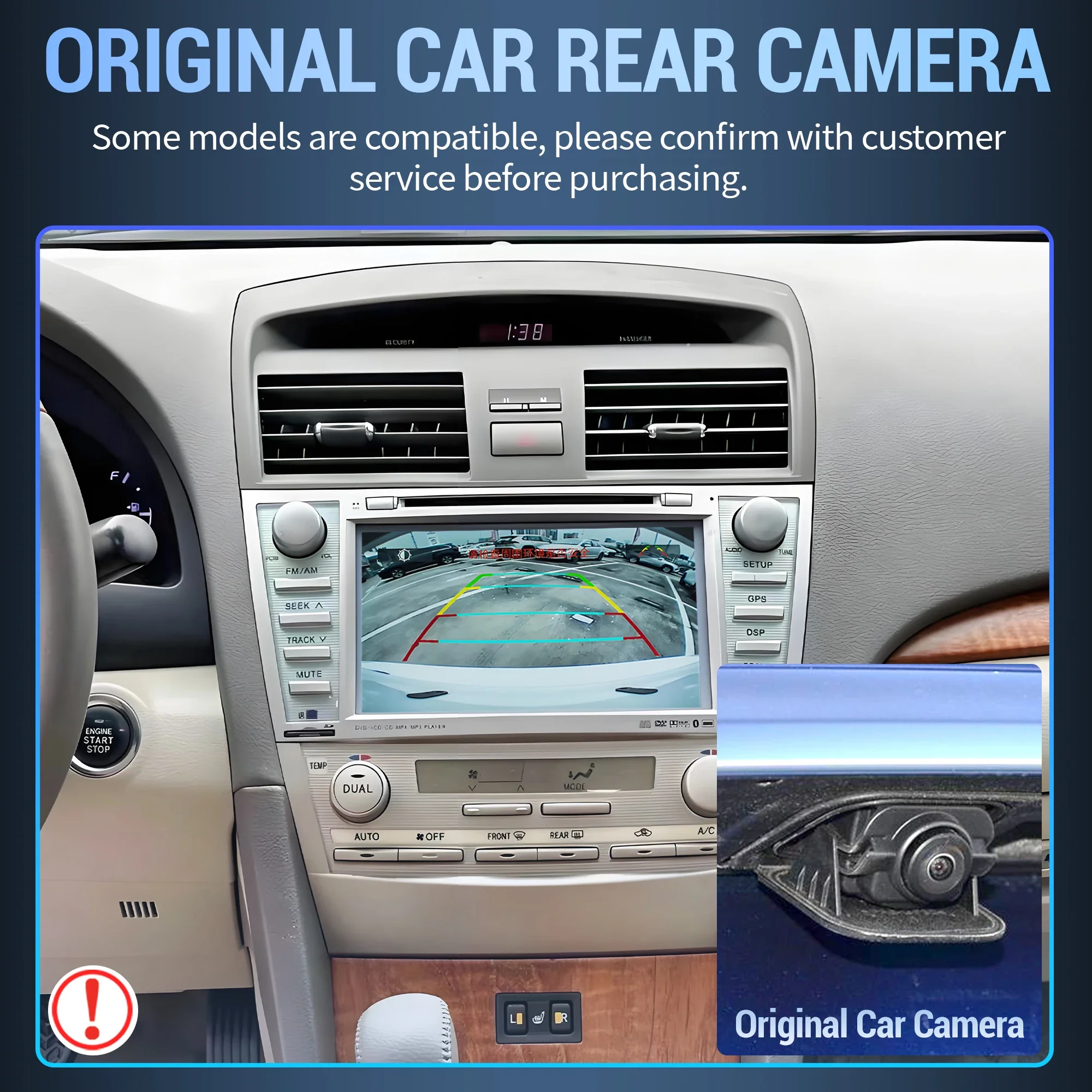 Autoradio da 7 pollici per Fiat 500 2007-2011 2012 2013 2014 2015 Multimedia Wireless Bluetooth CarPlay 7862 Unità principale Touch Screen