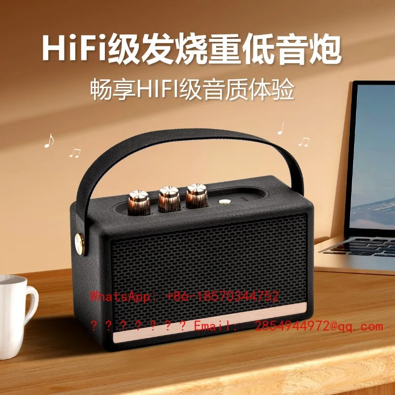 W4 Wireless Outdoor Portable Bluetooth Speaker, High Volume and High Quality Subwoofer