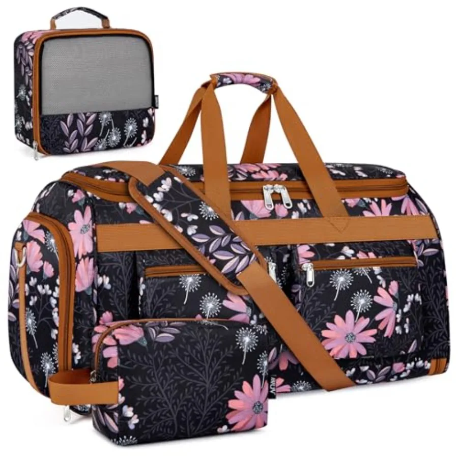 

Convertible Garment Duffel Bags for Travel - Carry on Garment Duffle with Toiletry Bag Storage Bag Large Travel Duffel Bag 2 in