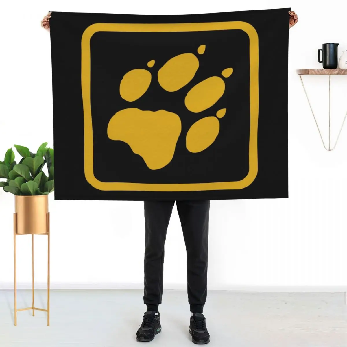 Jack Wolfskin Throw Blanket Portable Lightweight Blanket for Travel Camping