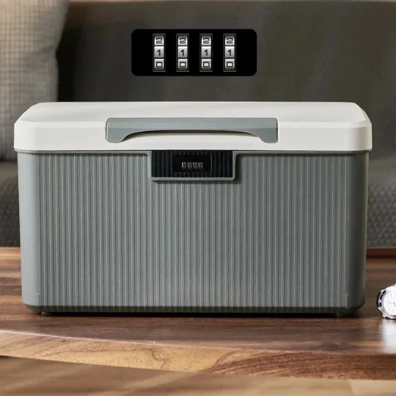Household Valuables Storage Box, Privacy Documents Safe, Car Password Lock Box, Secure Portable Organizer