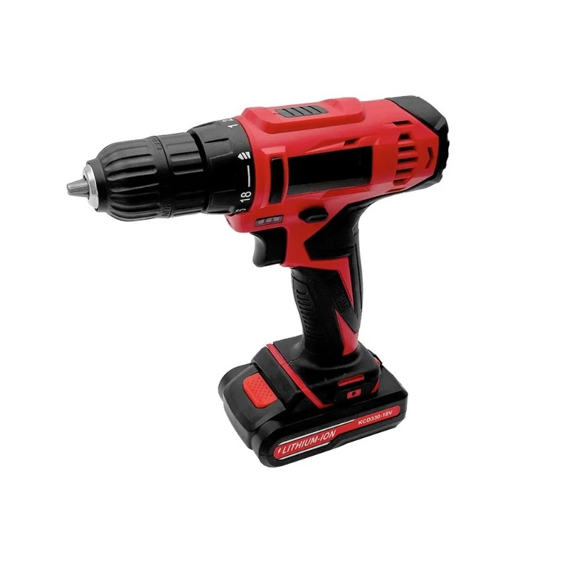 

18V rechargeable lithium battery hand drill, household pistol drill multi-function two-speed