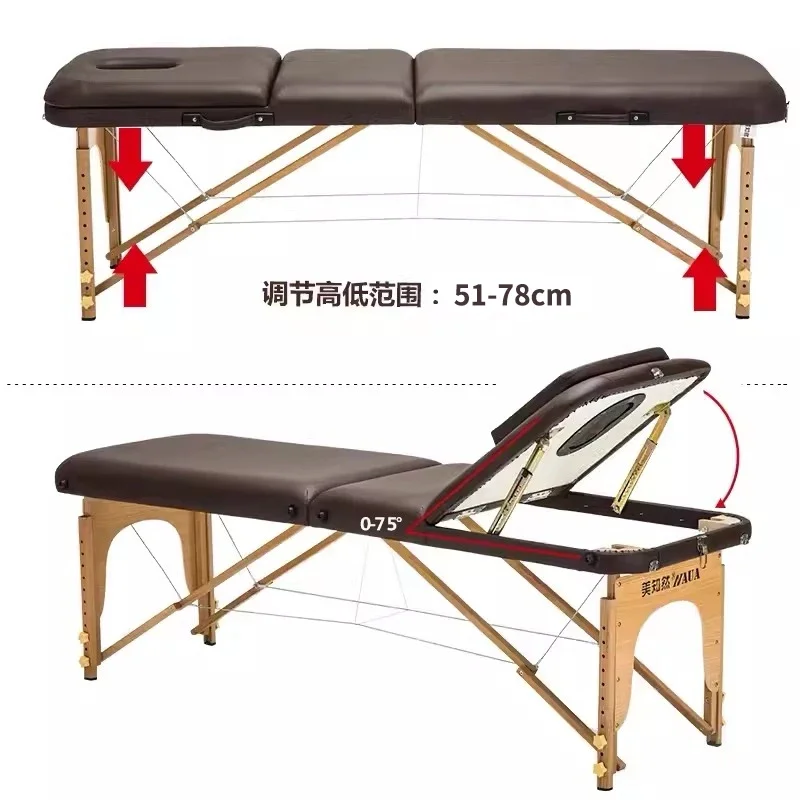 Trendy Luxury Massage Bed European Style Premium Exquisite Massage Table Glamour Modern Camillas Para Masajes Salon Furniture 4