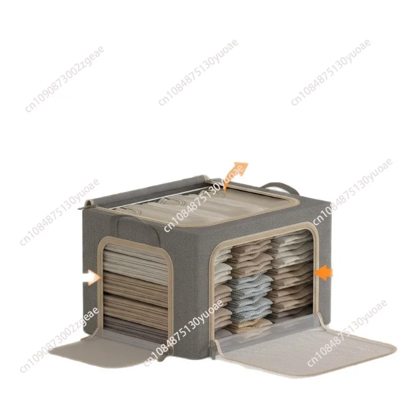 Clothes storage box Household fabric wardrobe clothing quilt Baina box Large capacity sorting box basket bag