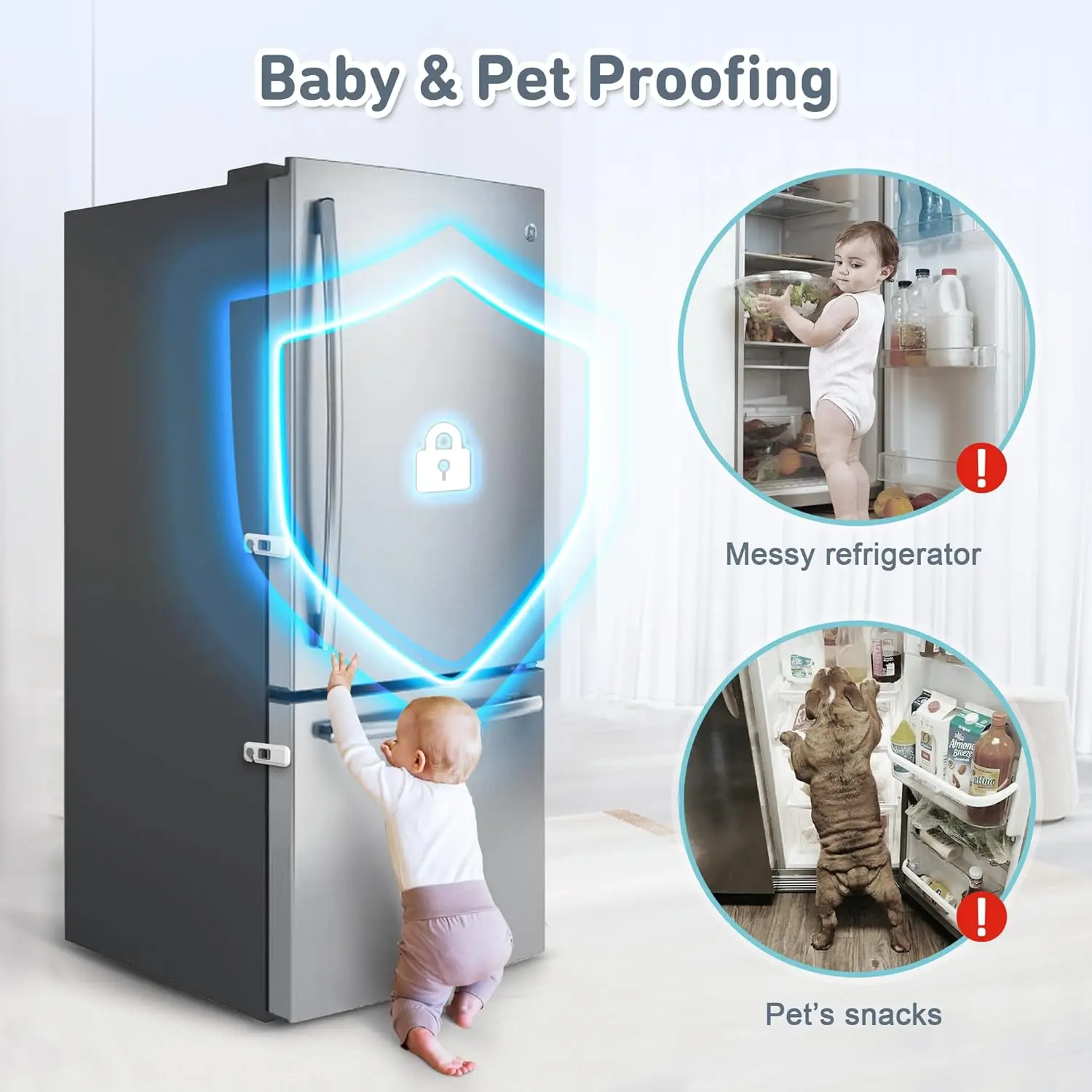 Рисунок 2 - Защитные от детей замки для холодильника