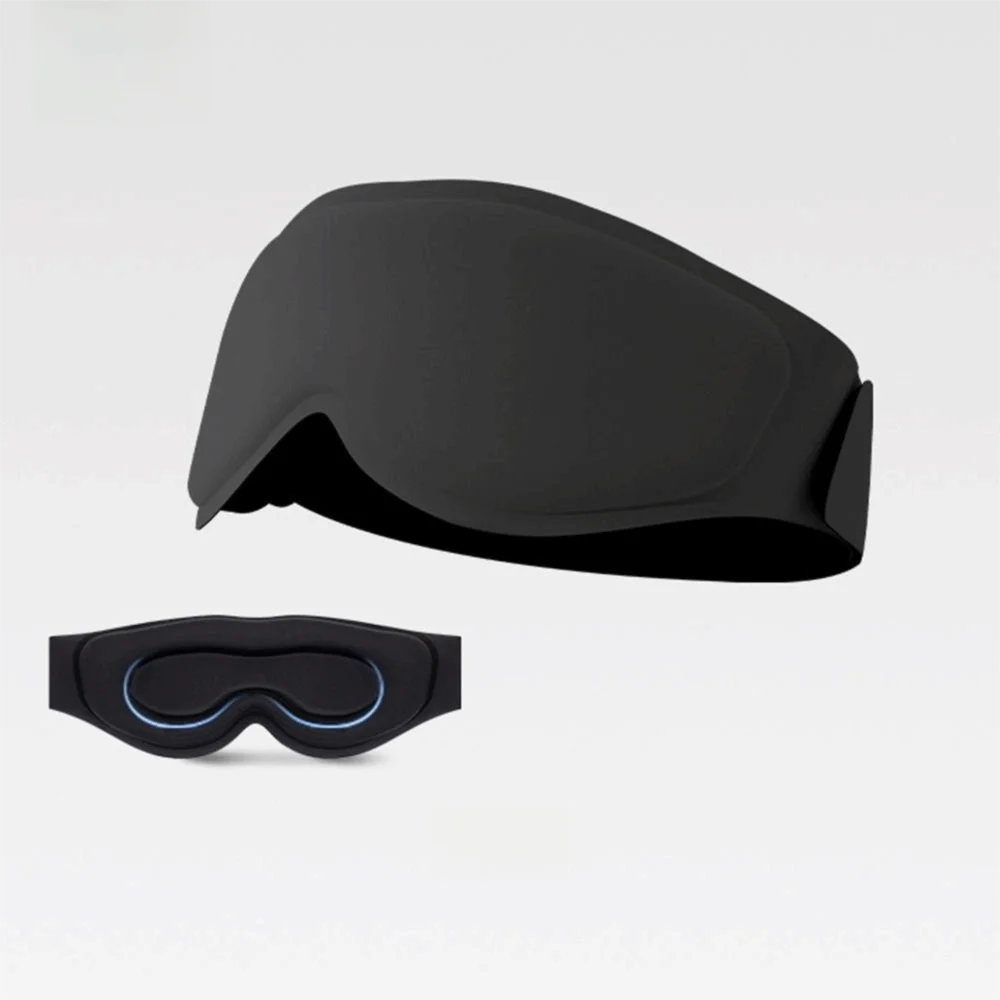 Full-coverage Weighted Eye Mask Breathable Light-blocking Gravity Eye Shade Adjustable Pressure Free Blindfold Eyeshade Men