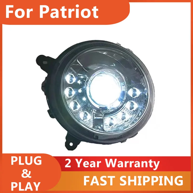 

KOWELL автомобильный Стайлинг для фар Jeep Patriot 2010-2014 Patriot головной свет DRL указатель поворота дальнего света линза проектора