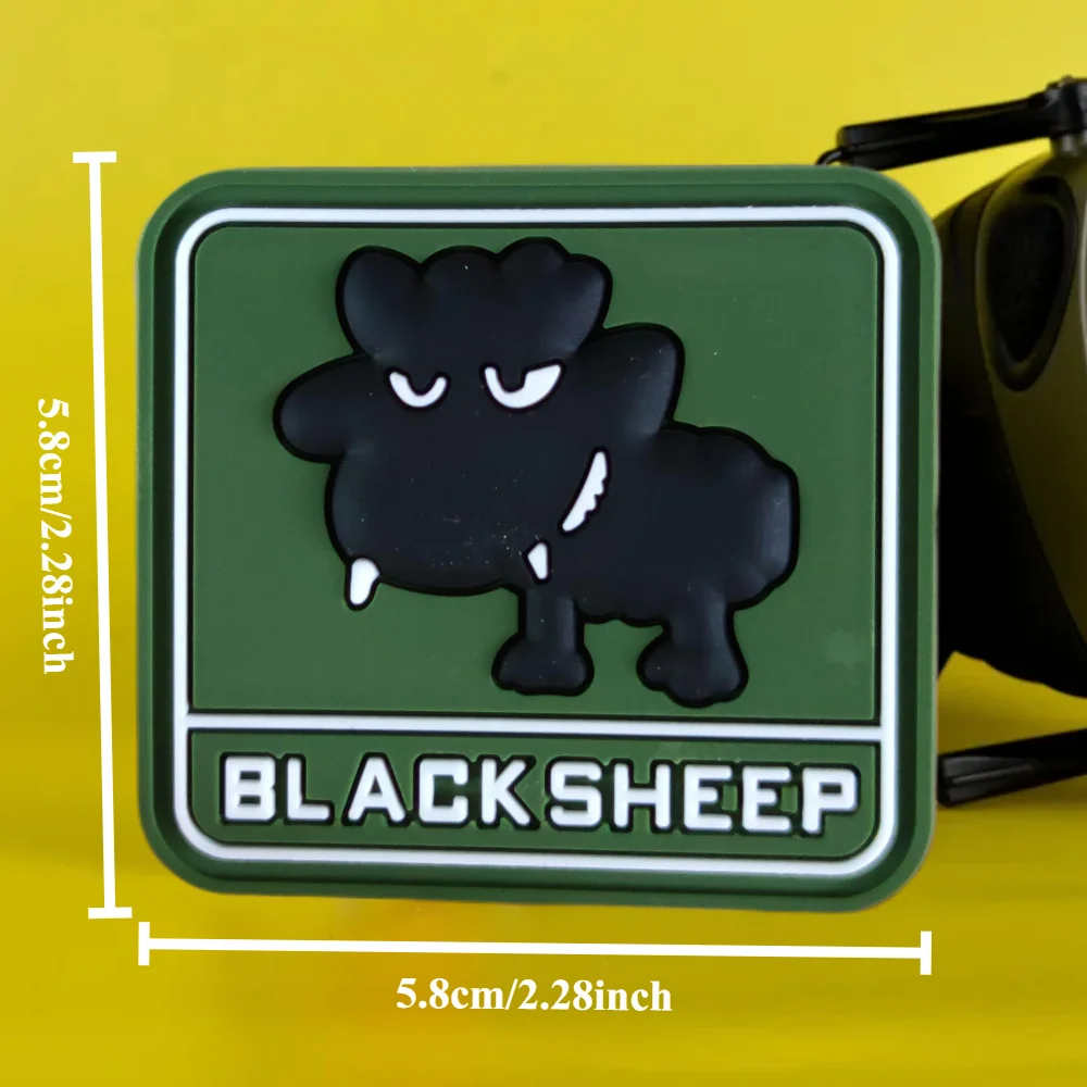 Parche táctico PVC Black Sheep – Insignia moral con velcro - imagen 3