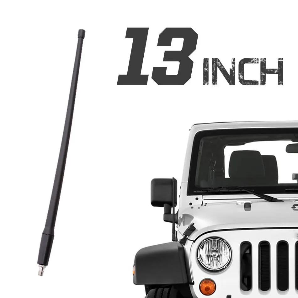 

13 "резиновая антенна, замена антенны для JEEP Wrangler JK JL Gladiator JT Unlimited Rubicon Sahara Sport 2007-2024