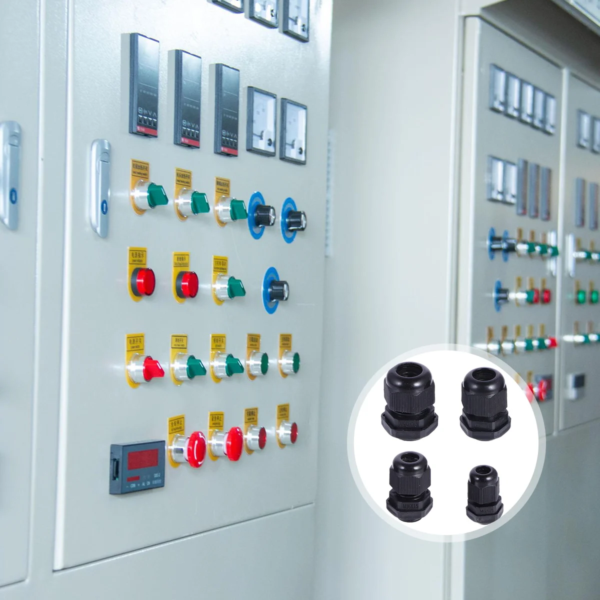 

50 Pcs Tool Cable Gland Watertight Nylon Exterior Waterproof Electrical Wire Connectors