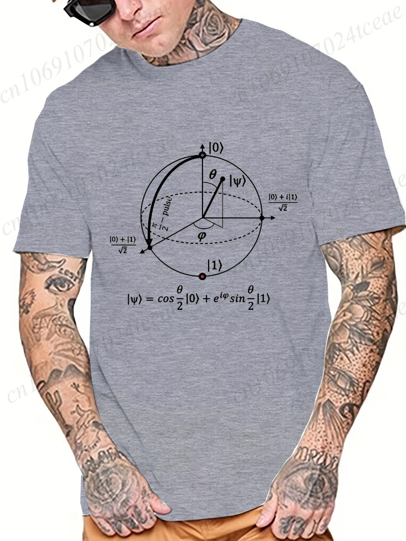 Summer Casual Men's T-Shirt Clothing Soft and Loose Round Neck Top for Men Math Physics and Science Male Short Sleeve Tees Tops