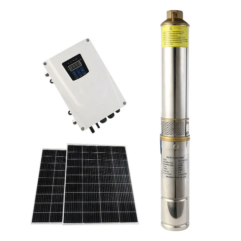 Dc Deep Well Brushless Solar Agriculture Water Pump Complete Kit For Agriculture Irrigation