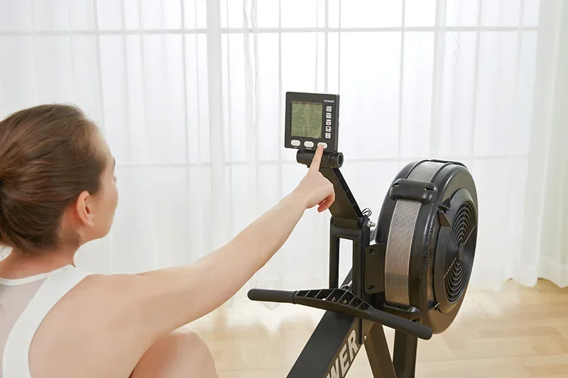 Seated Rowing Machine Dynamic Rowing Exercise Machine Indoor Wind Resistant Rowing Machine Home Gym
