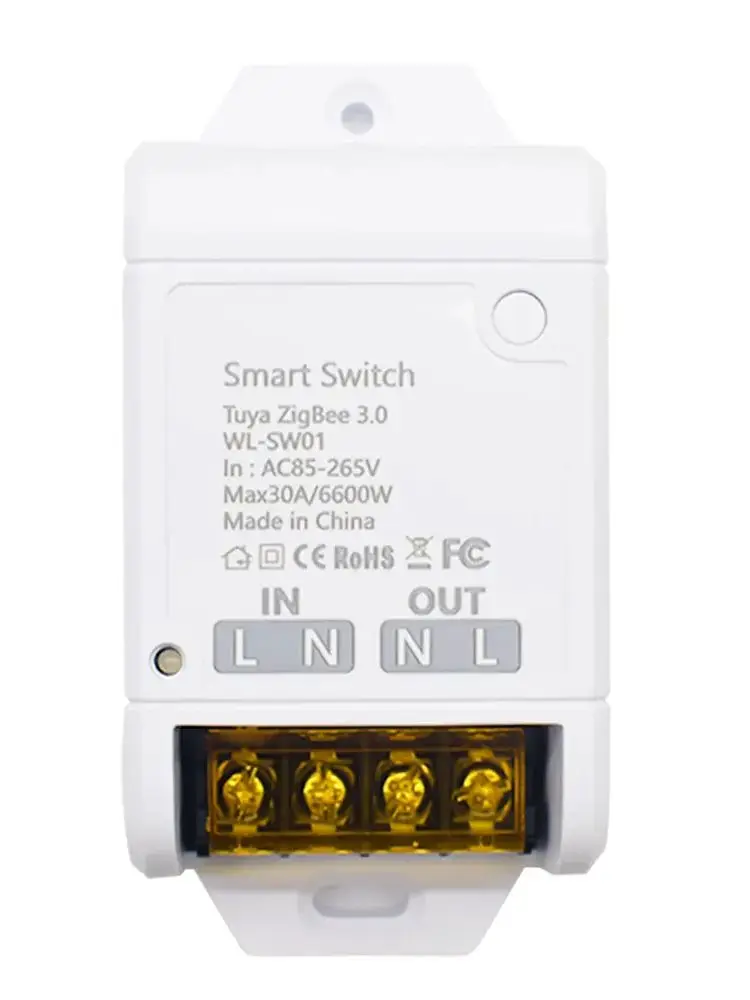 Inteligentny przełącznik Zigbee 3.0 do inteligentnego domu, automatyzacja, moduł przekaźnikowy 20A 30A 6600W, timer, DIY, sterowanie głosowe Alexa, kompatybilny z aplikacją Tuya Smart Life — zdjęcie produktu 7