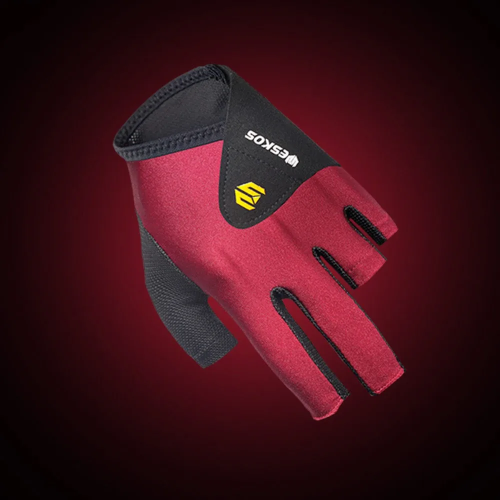 

Left/Right Hand Billiards Glove Non-slip Quick-dry Half Fingers Glove Breathable Elastic Billiard Training Gloves