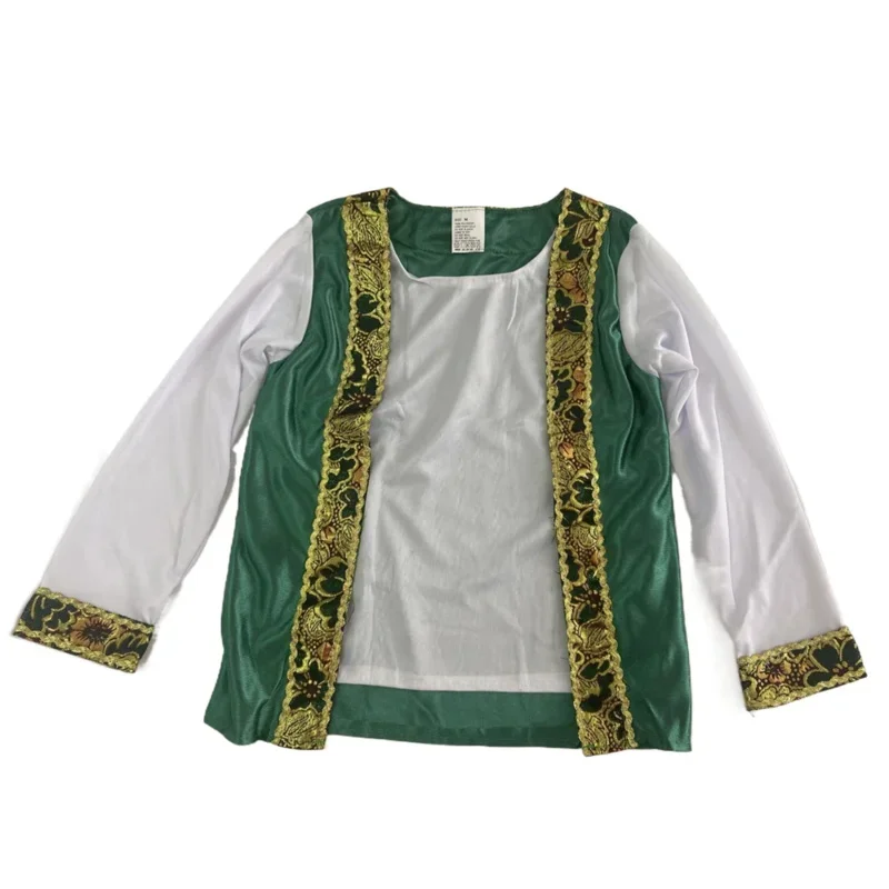 2025 New Purim Kids Children halloween Party Aladdin Costumes Aladdin Lamp genie costume Adam prince Fantasia Arab Clothing b AA