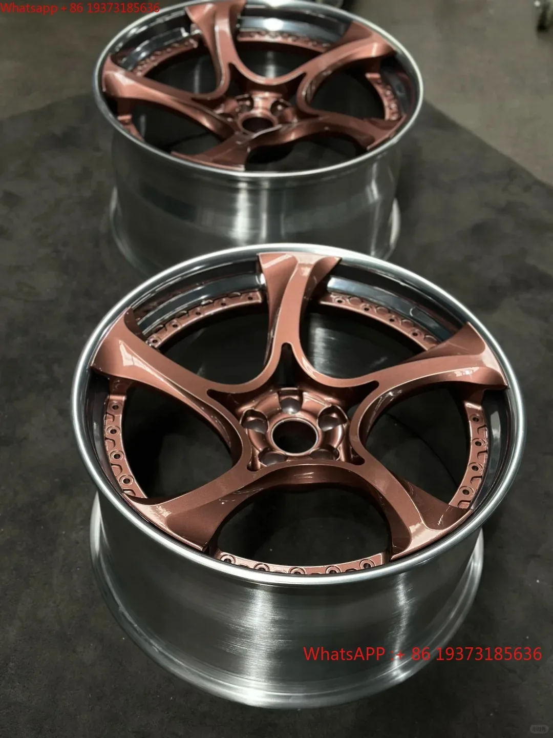 LZT-1169 Forged Wheels Directional Custom Rose Gold 5x120.65 Rims 20 24 26-Inch for Impala Chevelle SS Malibu Monte Carlo Camaro