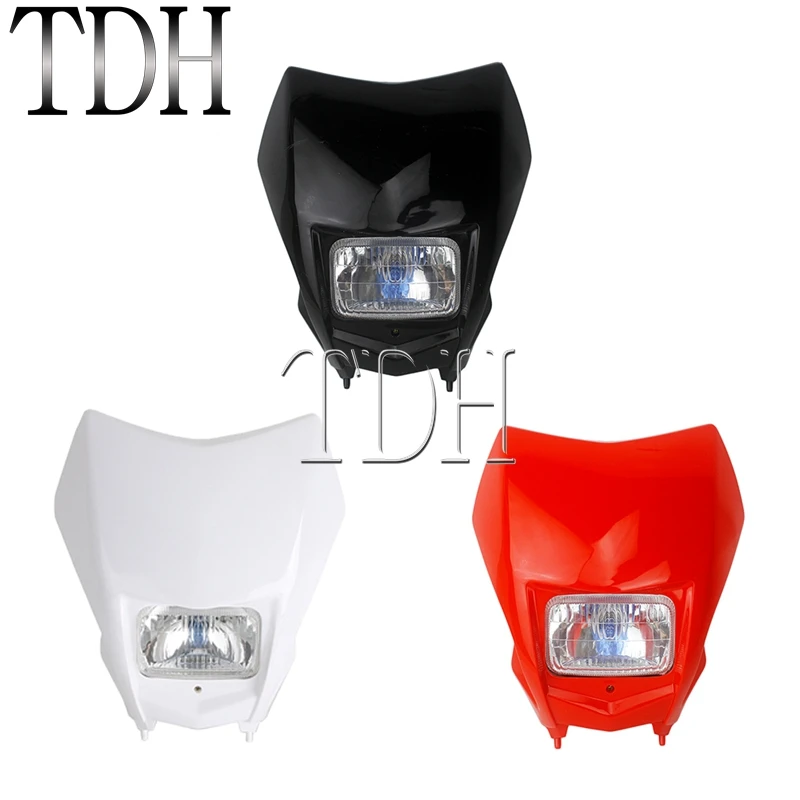 Enduro MX Dirt Bike Headlight Fairing Head Light Lamp Front Fender for Honda CRF 150F 230F 250F CRF150F CRF230F CRF250 CRF450