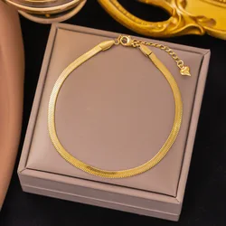 Stainless Steel Fashion Snake Chain Bracelet For Women Gold Color Unisex Simple Wrist Chains Party Trendy Jewelry Gift Wholesale