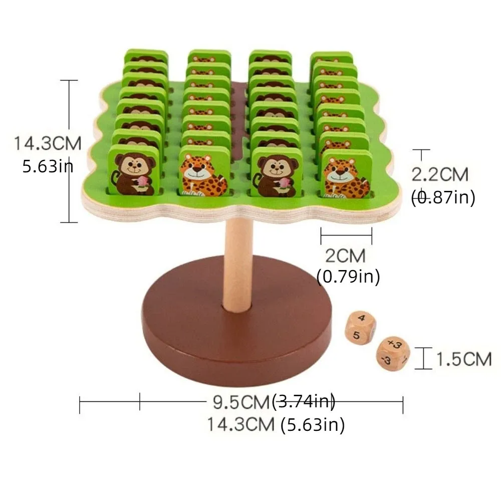 Family Games Animal Balance Tree Board Game Concentration Balancing Monkey Toy Thinking Training Math Toys Balance Puzzle Toy