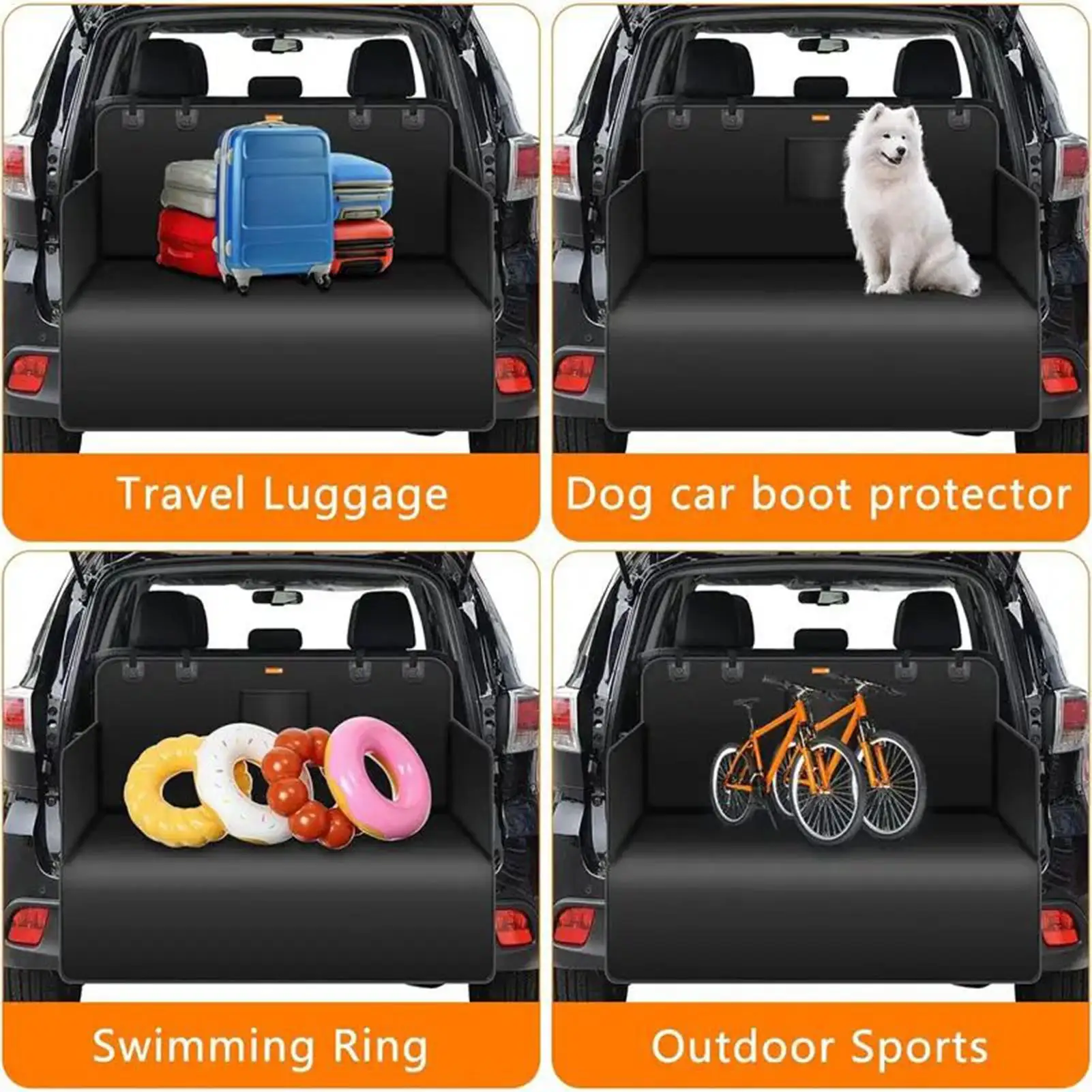 

SUV Cargo Liner For Dogs Waterproof Non-slip Car Seat Cover Auto Internal Supplies for Vehicle Back Travel Daily Long-distance