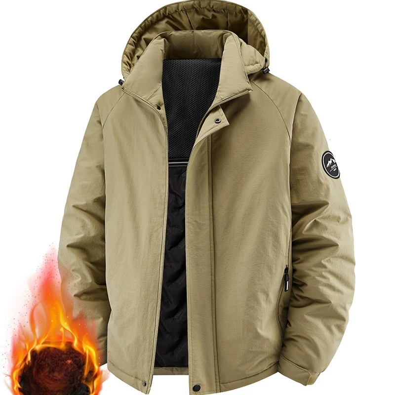 Winter Jackets Men Outdoor Hiking Camping Waterproof Jackets Streetwear Windbreaker Graphene Heating Coats Parkas Men Clothing