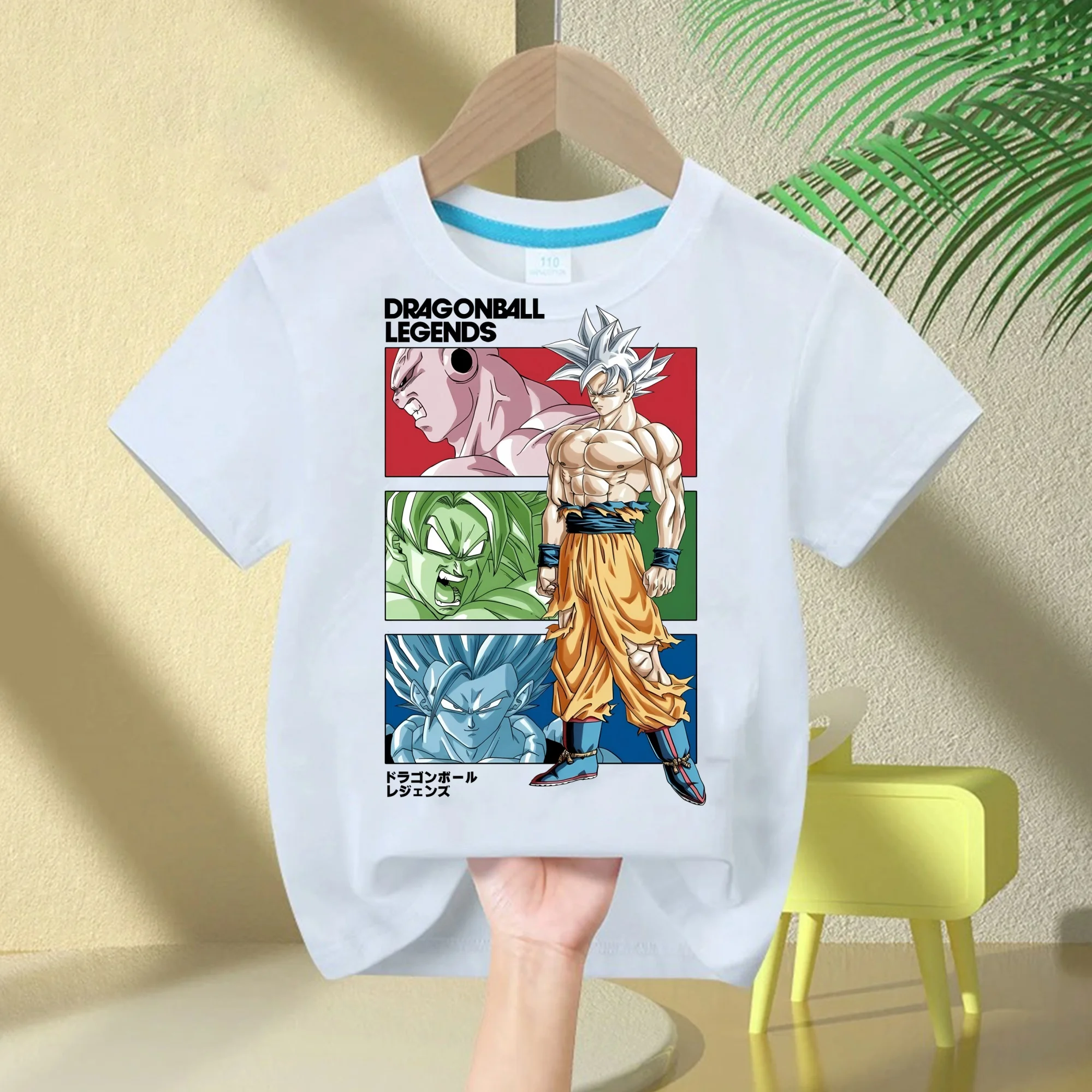Anime Figures Son Goku Super Saiyan T-shirt Dragon Ball T Shirt Kids Tops Tee Boys T-shirts Children Clothes Summer Short Sleeve