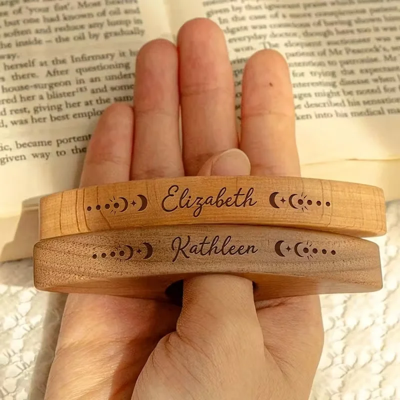 1Pc Retro Holz Daumen Buch Seite Unterstützung Halter Handgemachte Buch Stehen Desktop Lesehilfe Einzigartige Weihnachten Geschenk Büro Liefert – Detail 5