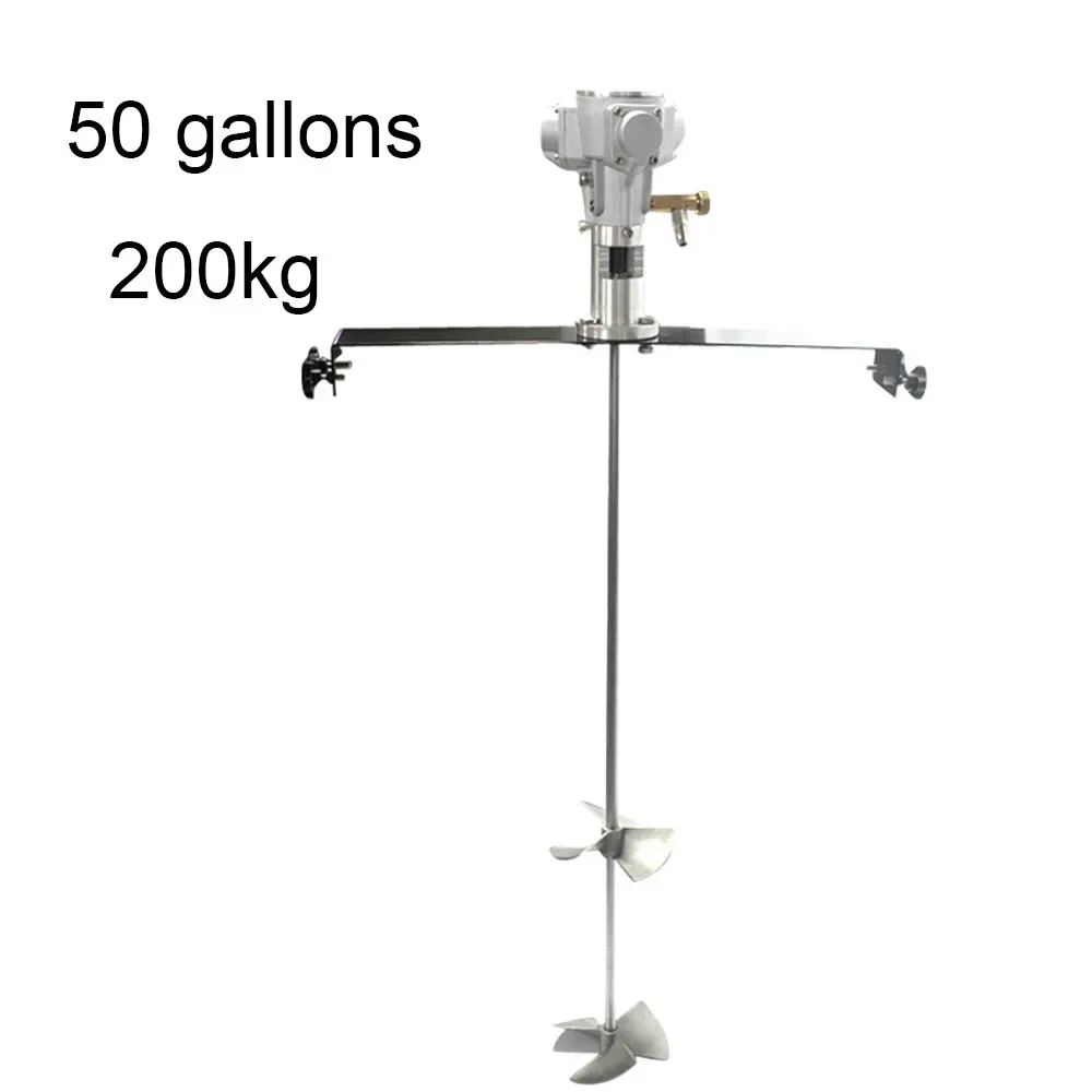 60 gallon pneumatic agitator mixer machine Aluminum alloy stirrer paint agitator 200/400 liter dispersion tank liquid dispersing