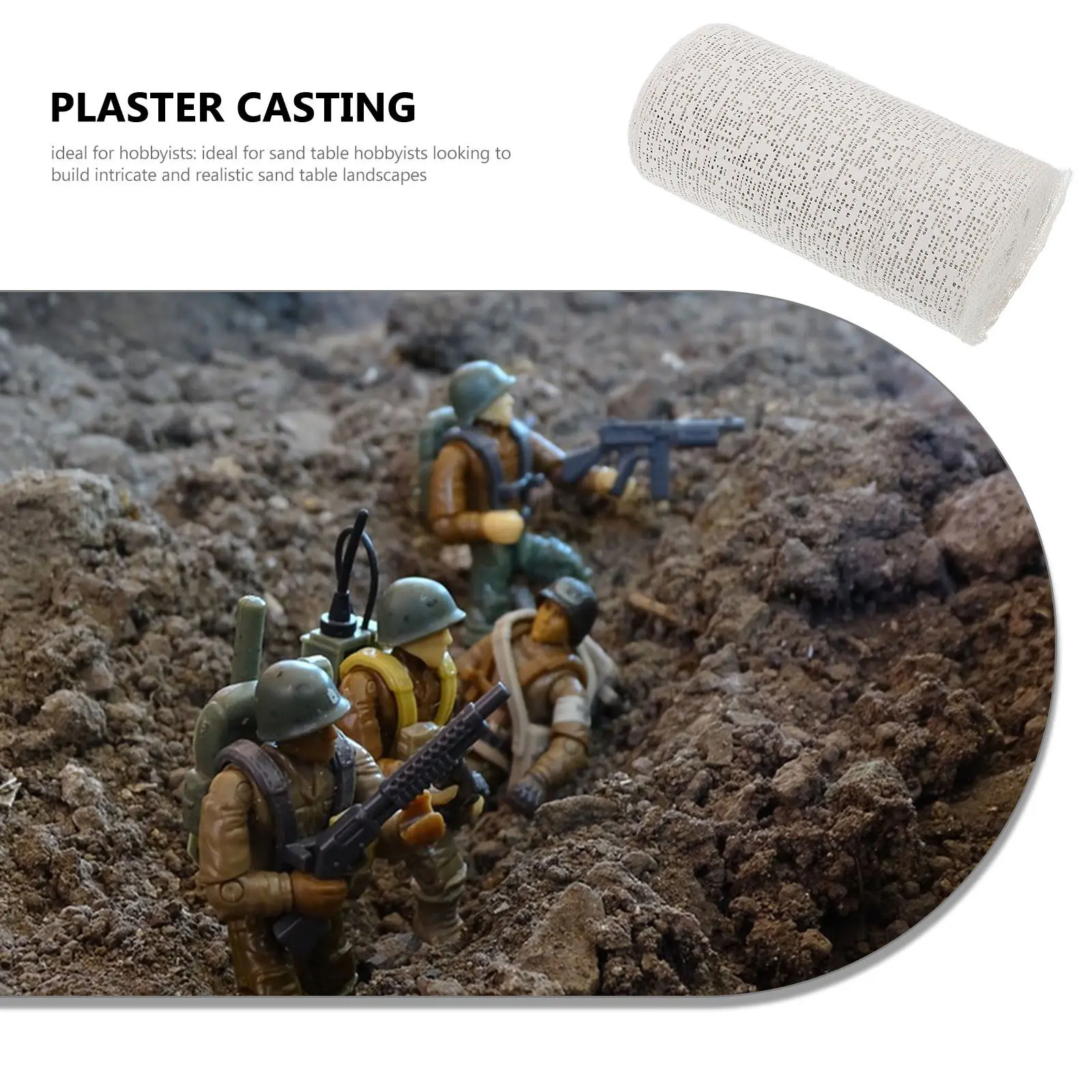 

Рулон гипсовой ткани для создания пейзажей, диорам, скульптур, DIY-моделирования, имитации горной местности, хобби и рукоделия