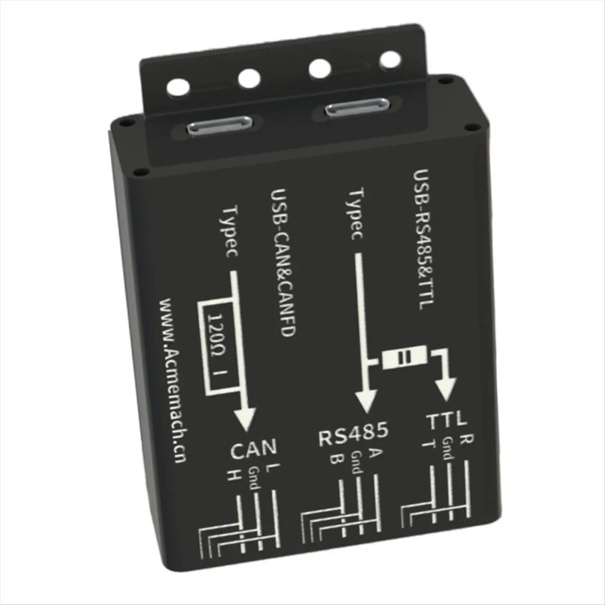 USB to CAN FD Adapter USB-CANFD Debugger Supports USB to CANFD + RS485/TTL for Industrial Sites