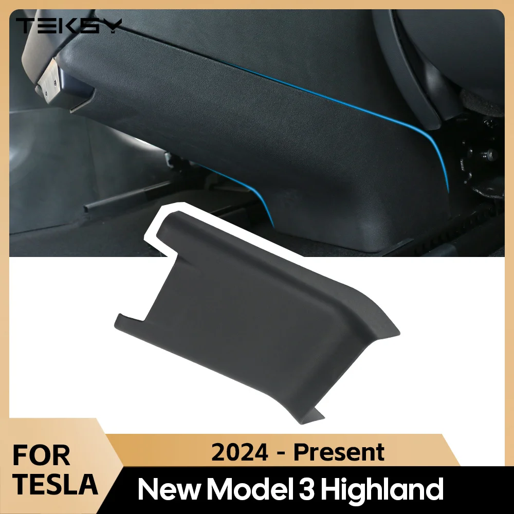 For Tesla Model 3 Highland 2024 Central Armrest Box Rear Seat Child Anti-Kick Board Anti Dirty Kickproof Model3 Protection Cover