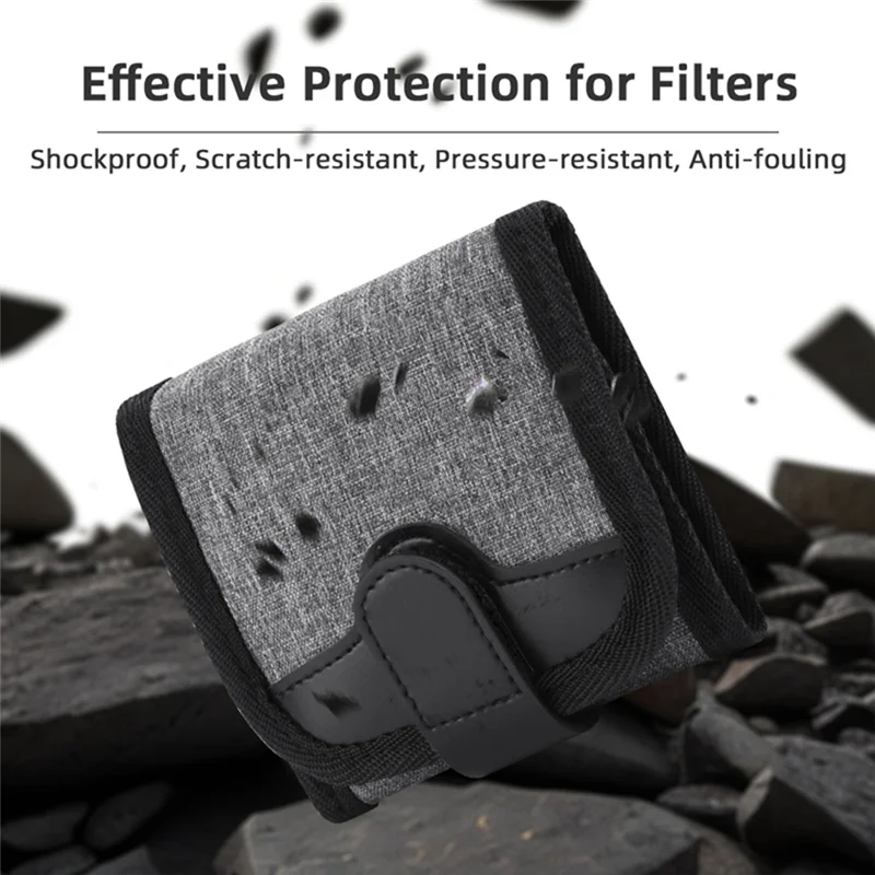 GO-Filter حقيبة التخزين منظم المرشحات 3 قطع UV عدسة CPL المستقطب ND Scrimshaw مفيد حقيبة التخزين المحمولة