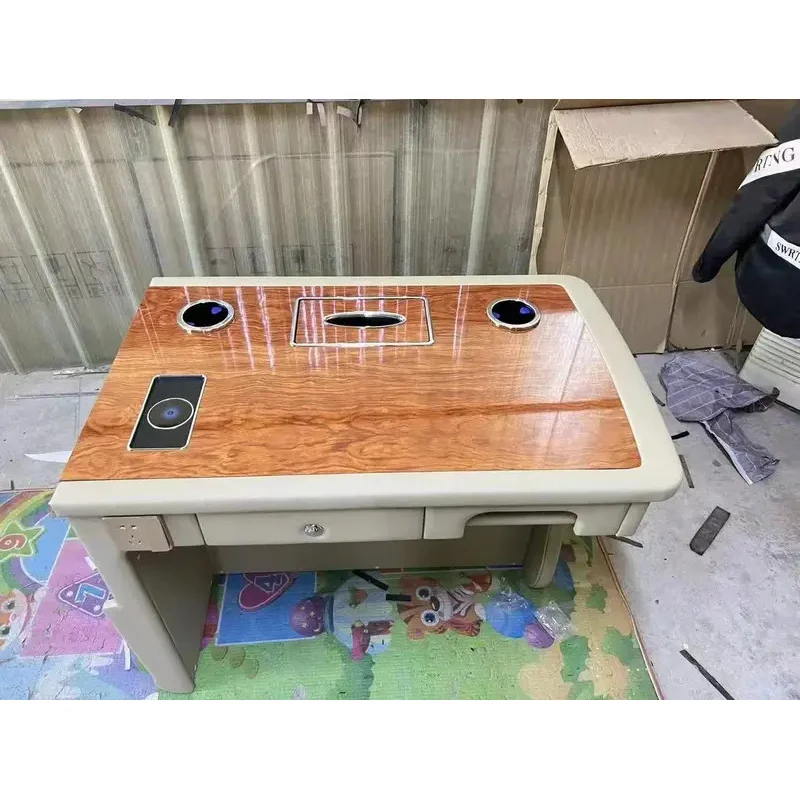 Aksesoris Interior Mobil MPV VAN untuk Konversi Kendaraan Komersial, Meja Kantor Mobil Tletop Kecil, Laris Manis dari Pabrik