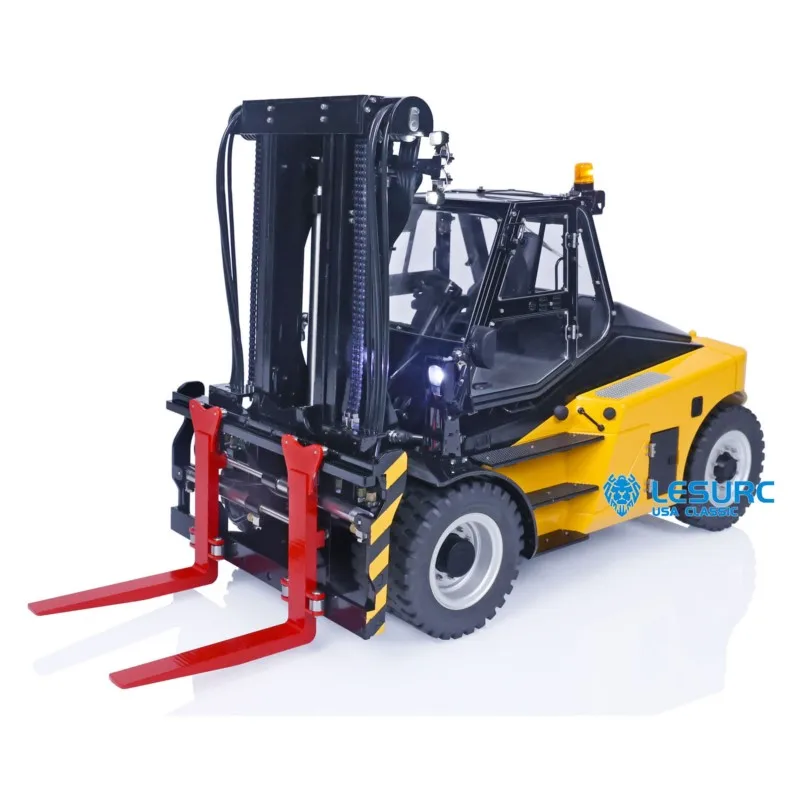 LESU Metal RC Hydraulic Heavy-duty Forklift 1/14 Aoue-LD160S Simulated W/ 6CH Reversing Valve Radio Control Engineering Vehicle