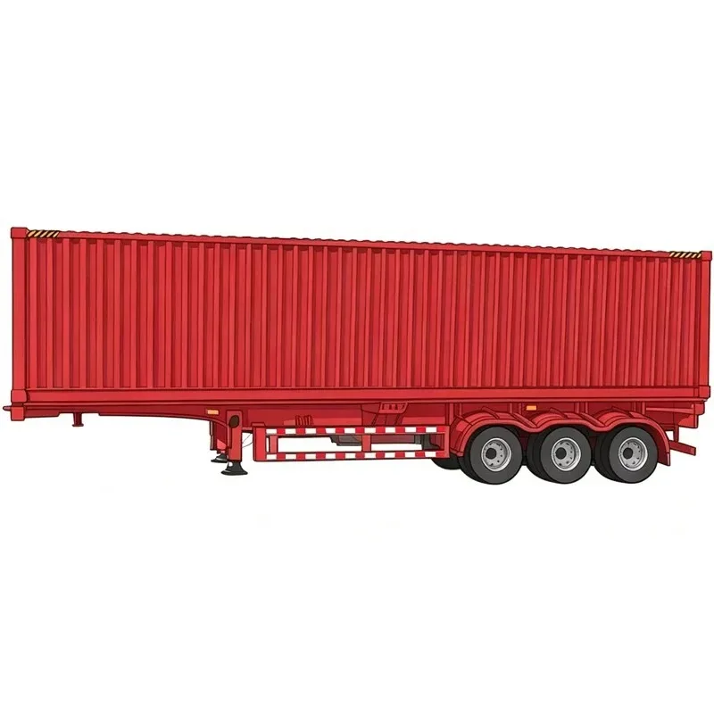 Massdi 1:64 Scale Container Semi‑Trailer Alloy Model For Collection Display & Holiday Gifts Toys