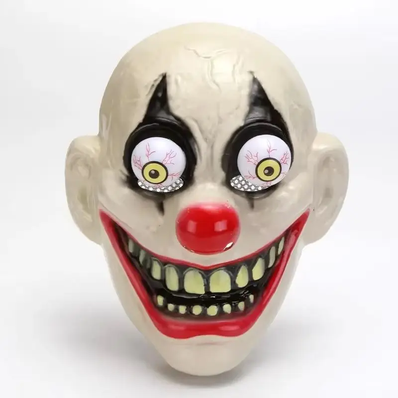 

Horror Clown Vampire Mask Halloween Cosplay Prop Plastic Adult & Child Carnival Theme Elves Scary Mask for All Ages