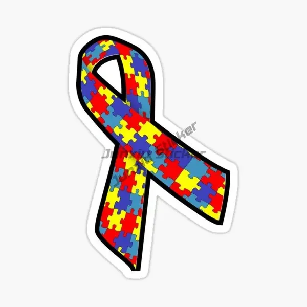 Autism Awareness Care Autism Color Jigsaw Creative Sticker for Decorate Car Table Motorcycle Helmet Bumper Decal Accessorie view 3