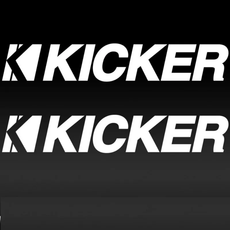 

2PCS 6inch KICKER Lettering Car Bumper Car Window Vinyl Decal Sticker