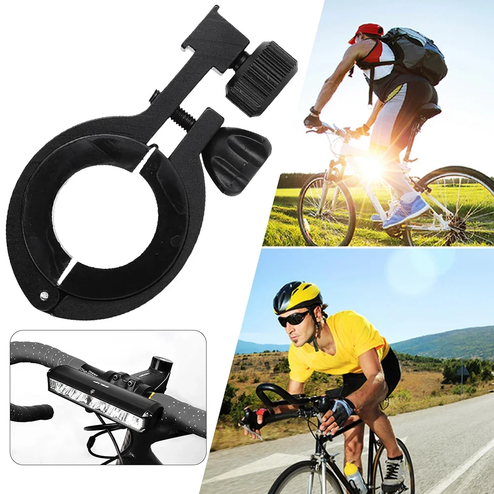 Cycling Lamp Base Aluminum Alloy Bike Lamp Support Rack Lightweight Bicycle Light Mounting Bracket Portable Bicycle Accessories