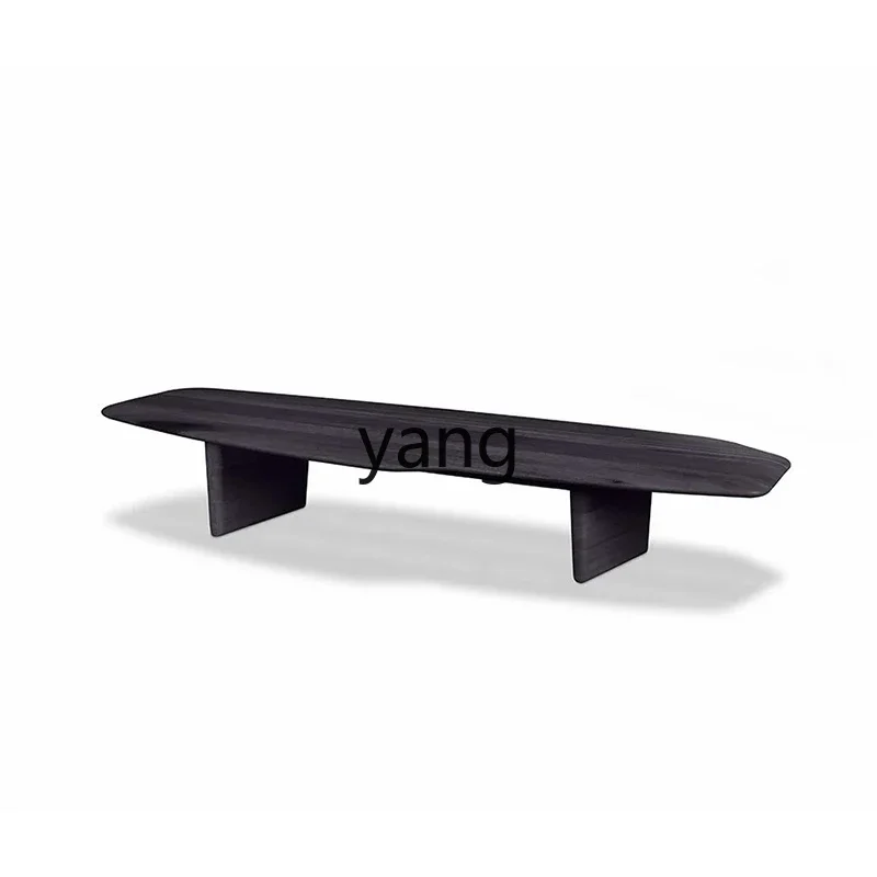 

LMM Minimalist Light Luxury Art Tea Table Designer Solid Wood Living Room Outdoor Special-Shaped Sofa