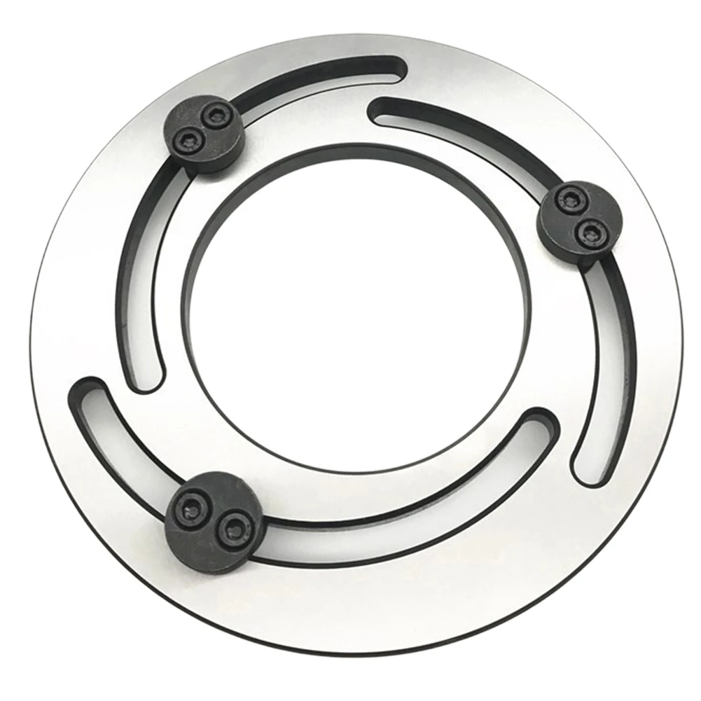 DT38 CNC Lathe Chuck Soft Jaw Boring Ring, Three-Jaw Steel Adjustable Top Jaws 4-Inch