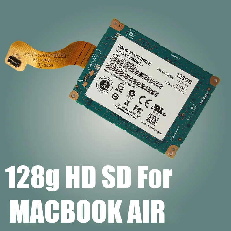 Apple-ssd外付けハードドライブ,a1304 airと互換性,1.8インチ,mac-air ate2018およびMid 2019に使用