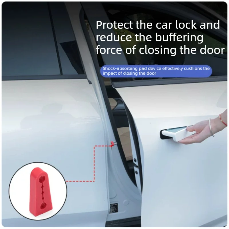 Door Shock Absorption Cushion Car Anti-collision Strip Rearview Mirror Bumper Rubber Strip Rubber Pier Door Shock-proof Gasket