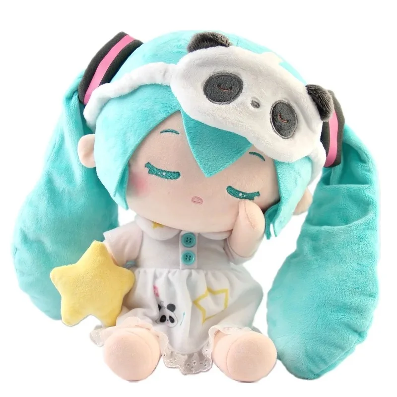 

Kawaii Miku Anime Peripheral Fufu Plush Toy Cute Sleeping Doll Plushs Stuffed Hug Pillow Room Ornaments Birthday Gift