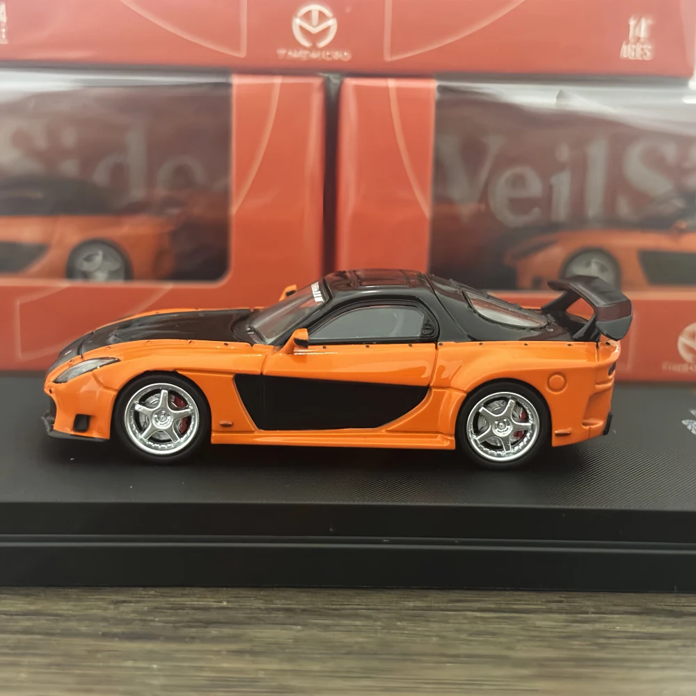 

TimeMicro 1/64 RX7 VeilSide Orange Color In 2025 Collection Gift Scale Model Car
