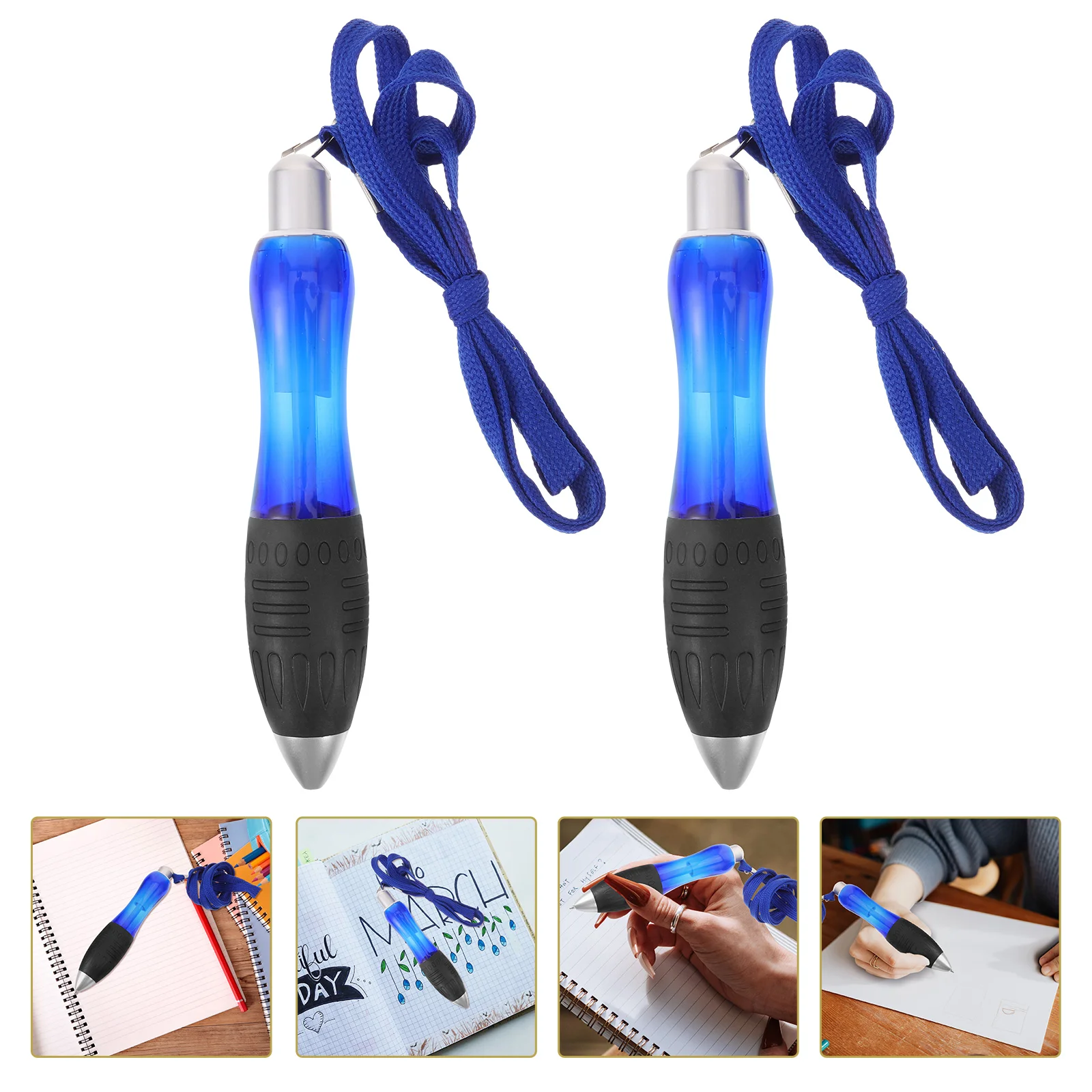 2 Pcs Fountain Pen Weighted Sleeve for Pens Comfortable Writing Essentials Holder Tube Blue