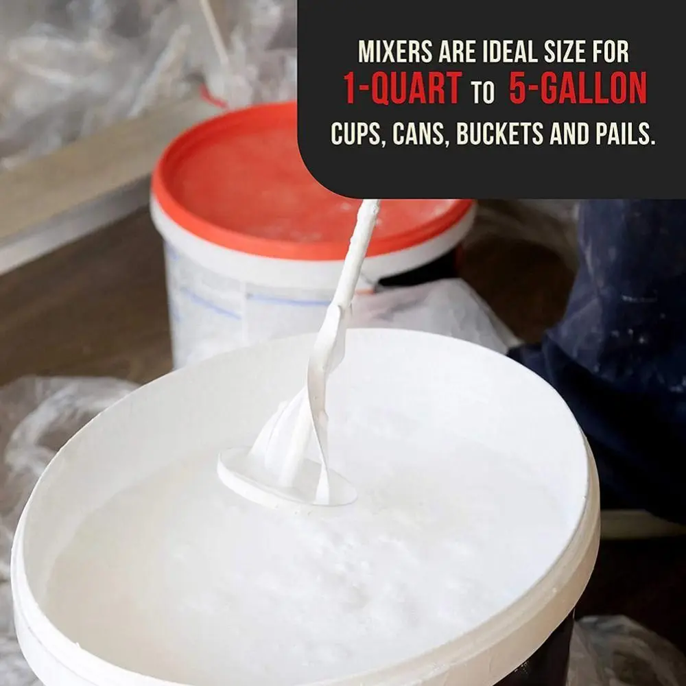 

1PC Hexagon Shaft Hexagon Shaft Mixer Paddle Filler Cement Mortar Tool Multi-functional Mixing Paddle